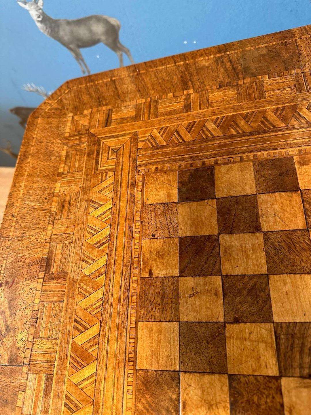 Antique Chess Table For Sale 2