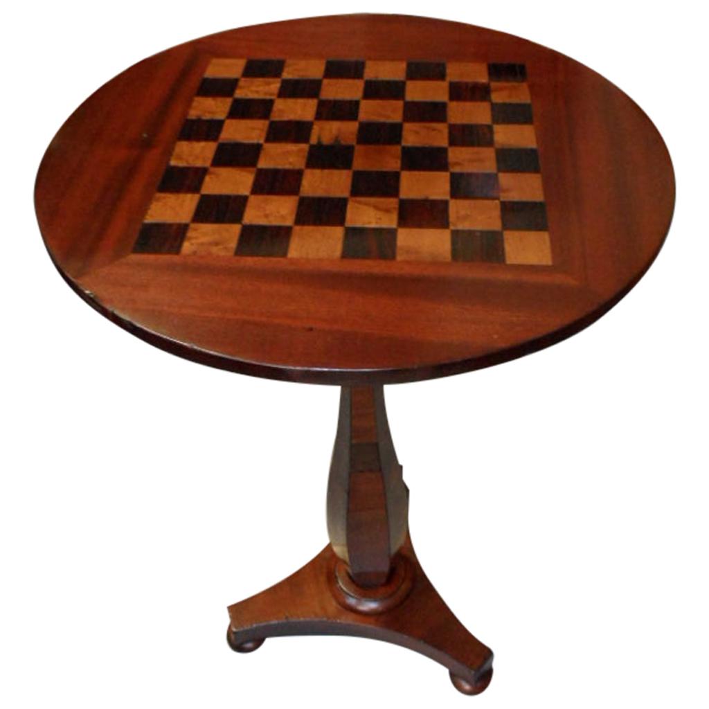 Antique Chess Table For Sale