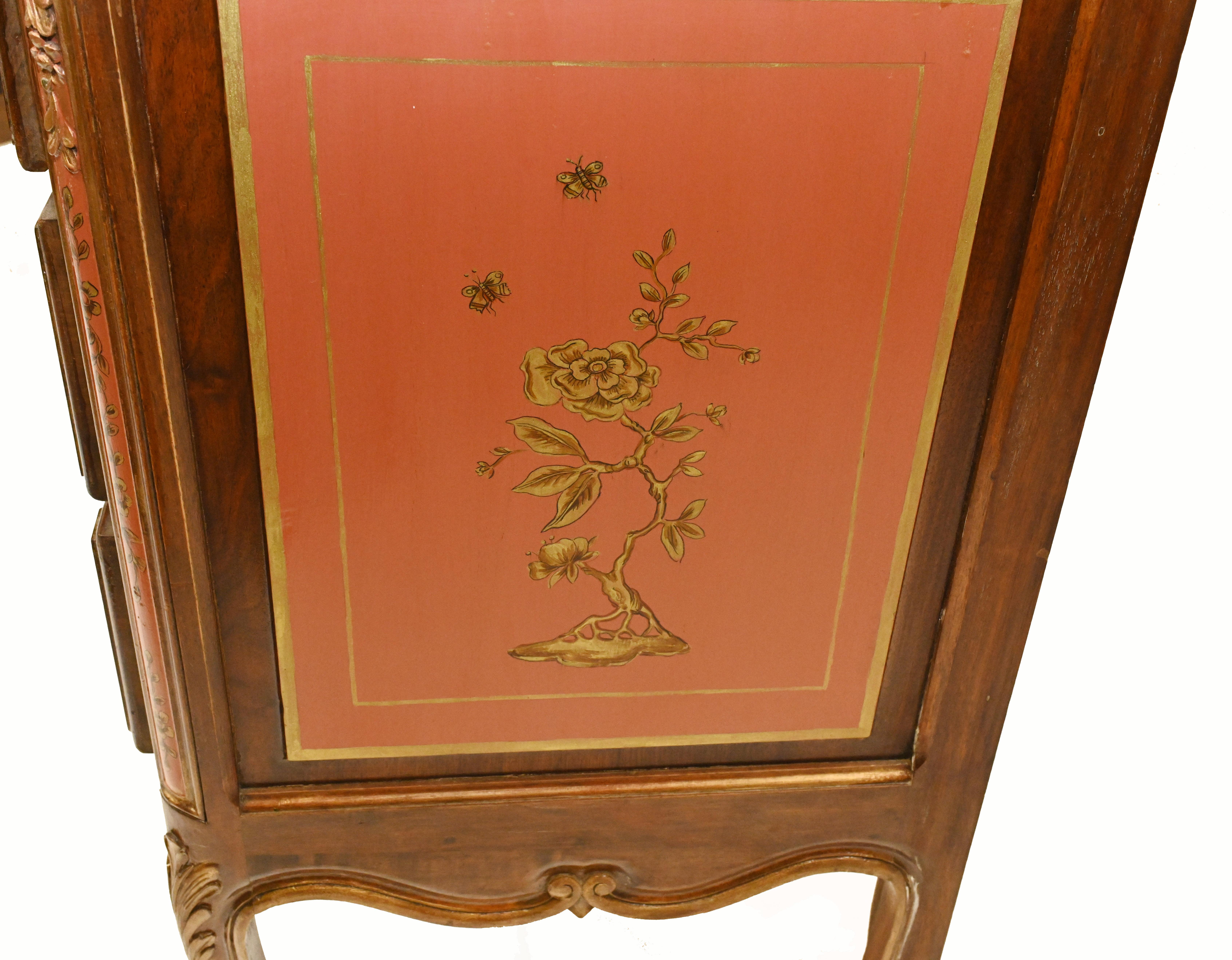 Antique Chest Drawers Commode Chinese Lacquer Chinoiserie, 1890 For Sale 9