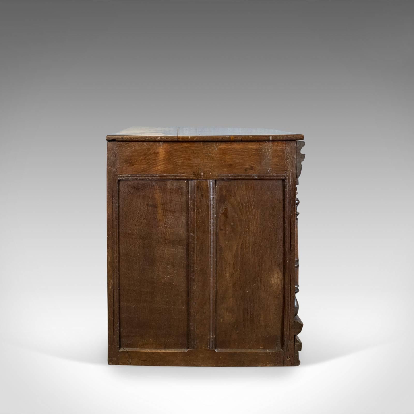 French Provincial Antique Chest, French Coffer, Oak, Early 19th Century, circa 1800 For Sale