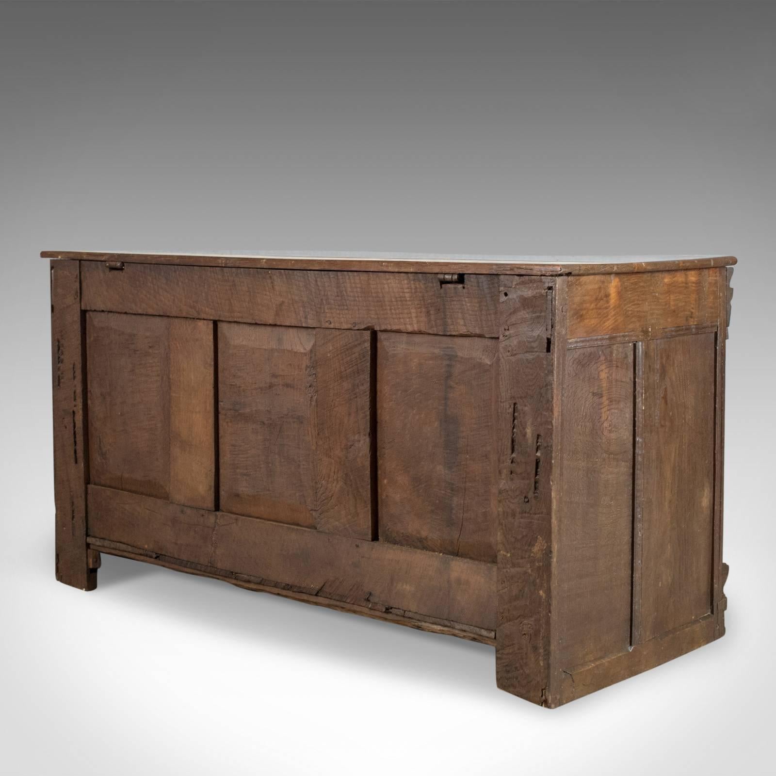 Antique Chest, French Coffer, Oak, Early 19th Century, circa 1800 In Good Condition For Sale In Hele, Devon, GB