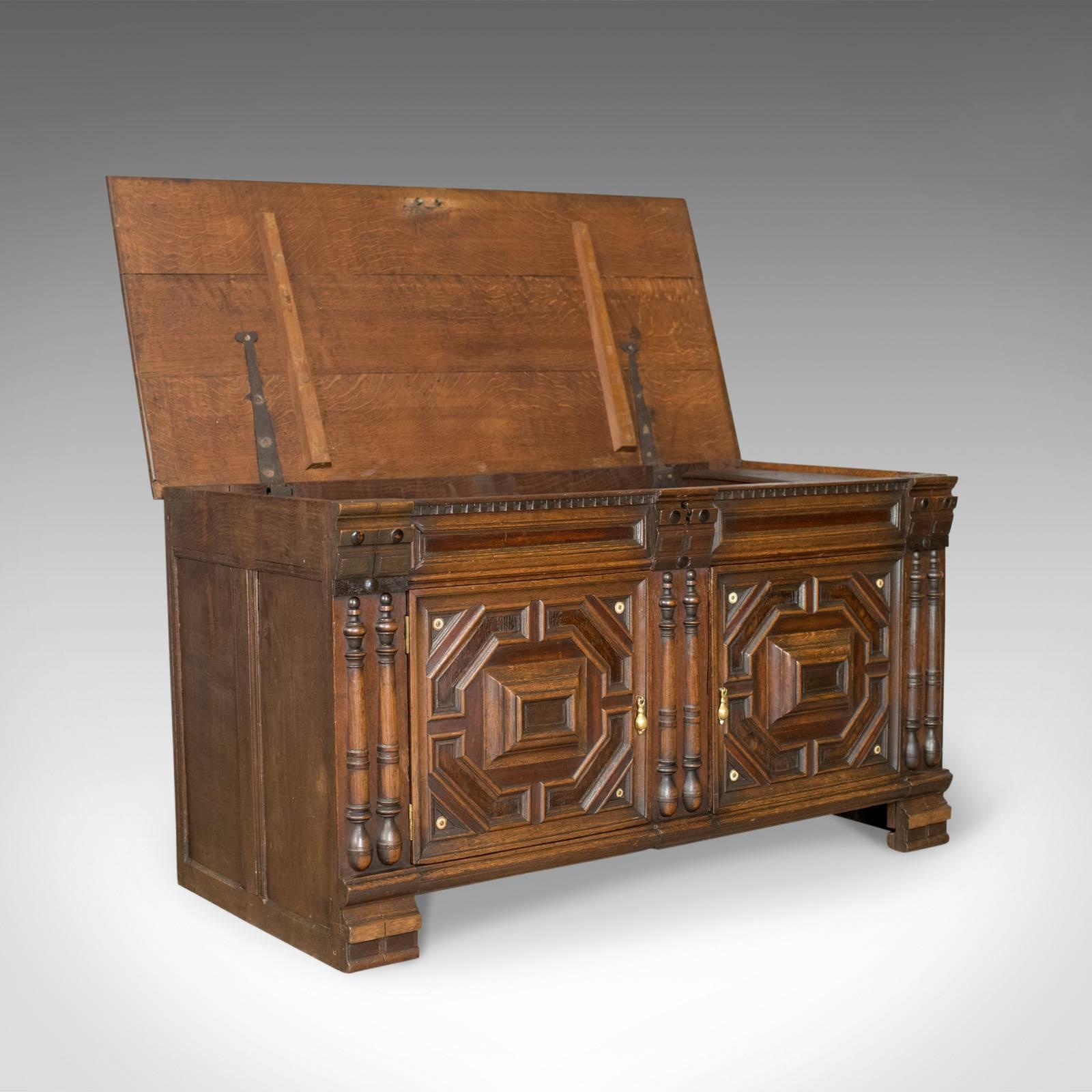 Antique Chest, French Coffer, Oak, Early 19th Century, circa 1800 For Sale 2