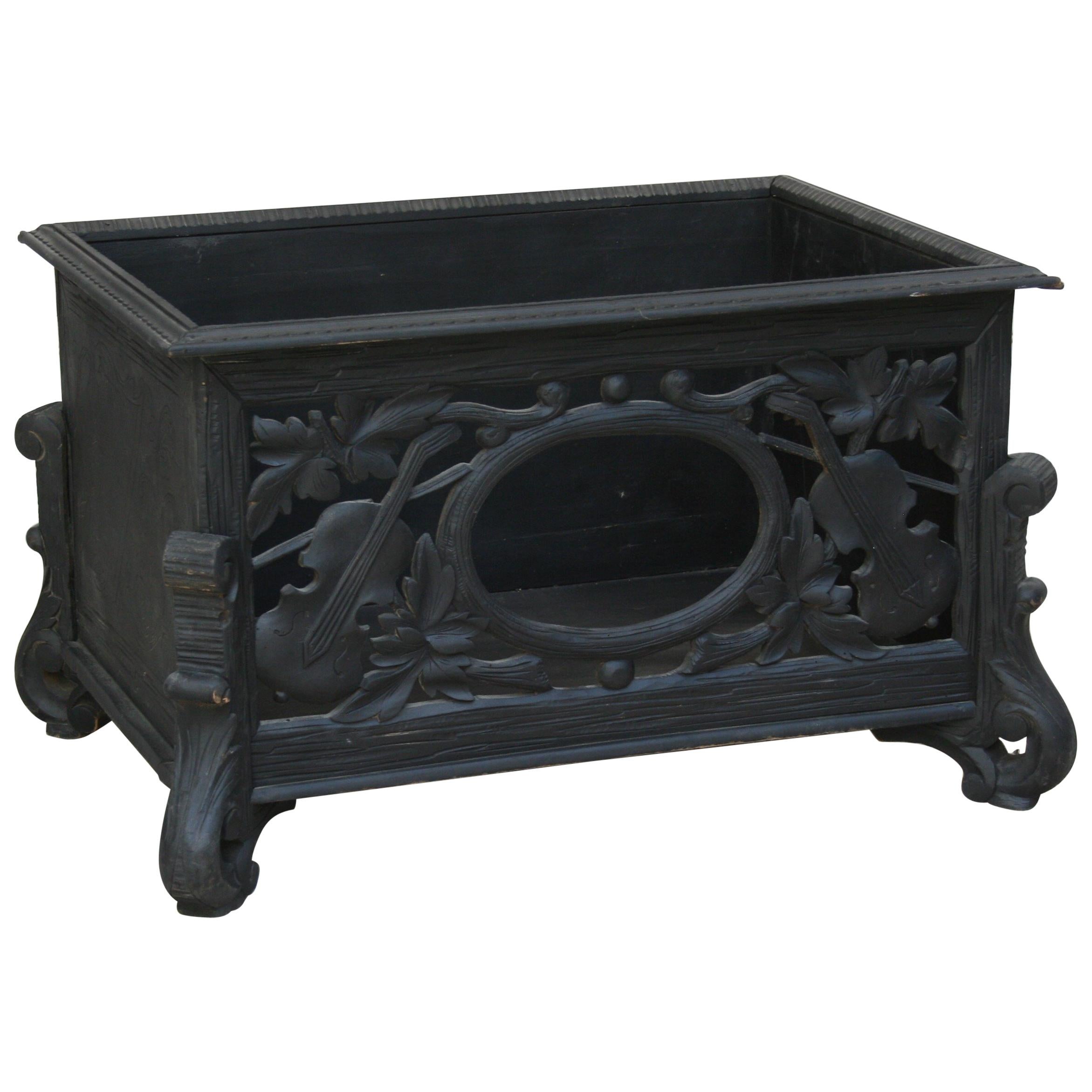 Ancienne commode noire, Allemagne en vente