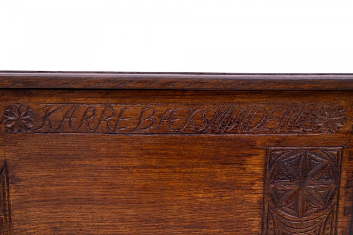 Antique chest, Northern Europe, 1765. For Sale 4