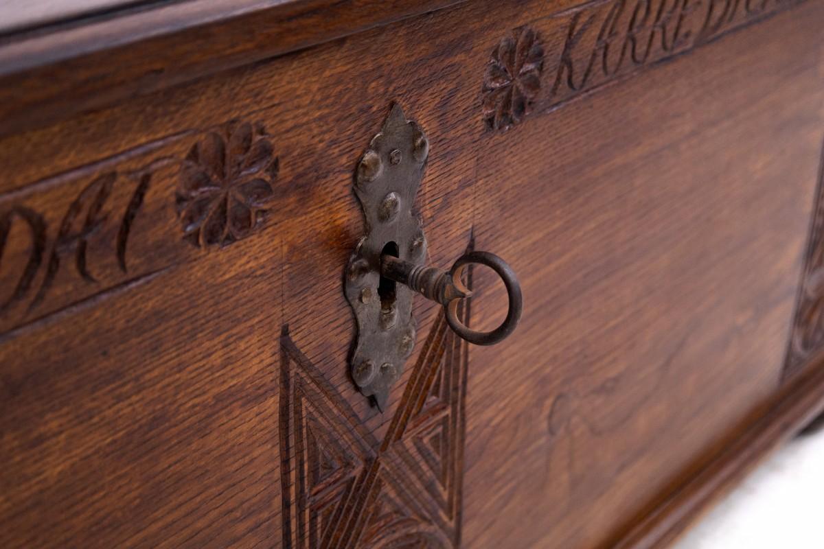 Antique chest, Northern Europe, 1765. For Sale 7