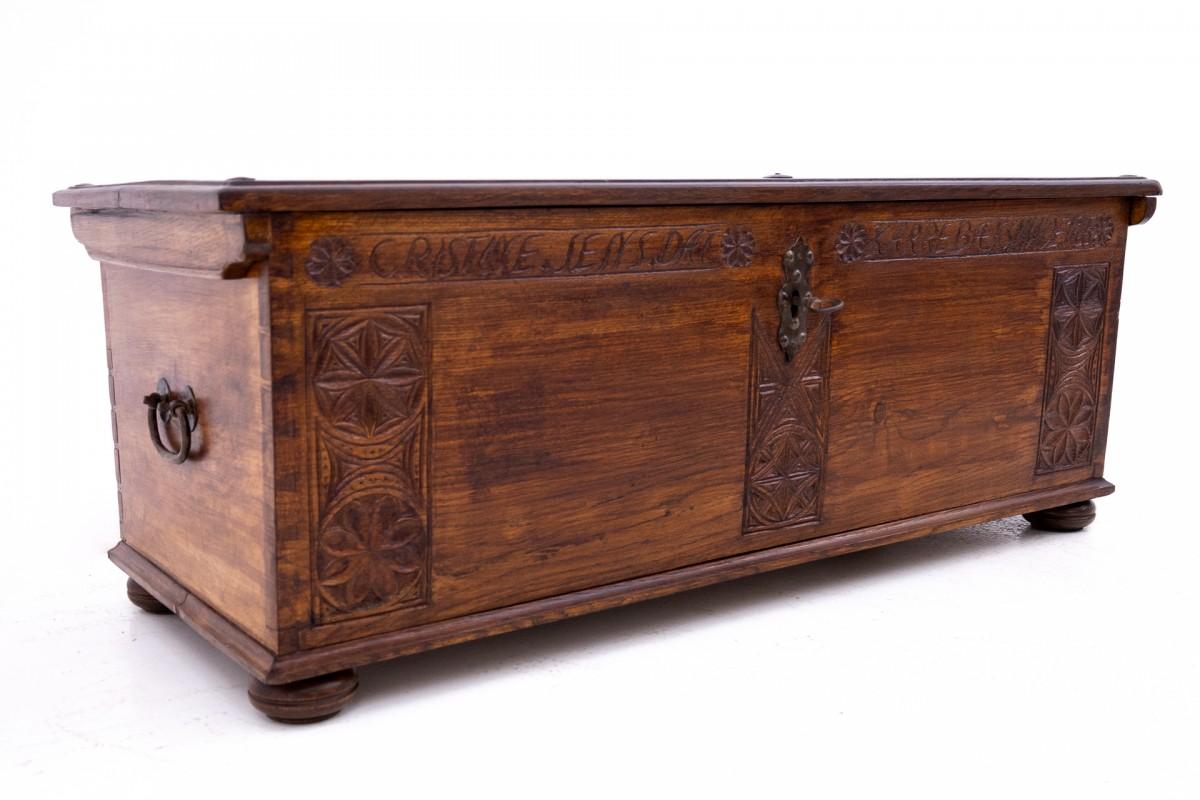 Renaissance Revival Antique chest, Northern Europe, 1765. For Sale