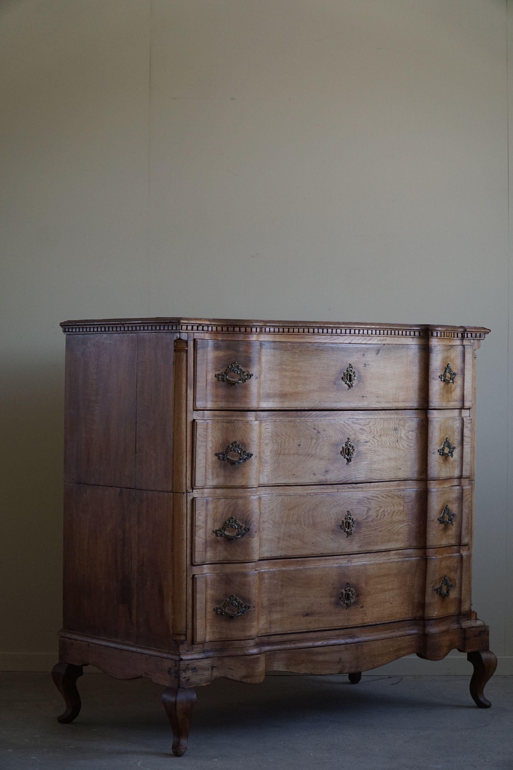 Antique Chest of Drawer, Made by a Danish Cabinetmaker, Late 18th Century For Sale 12