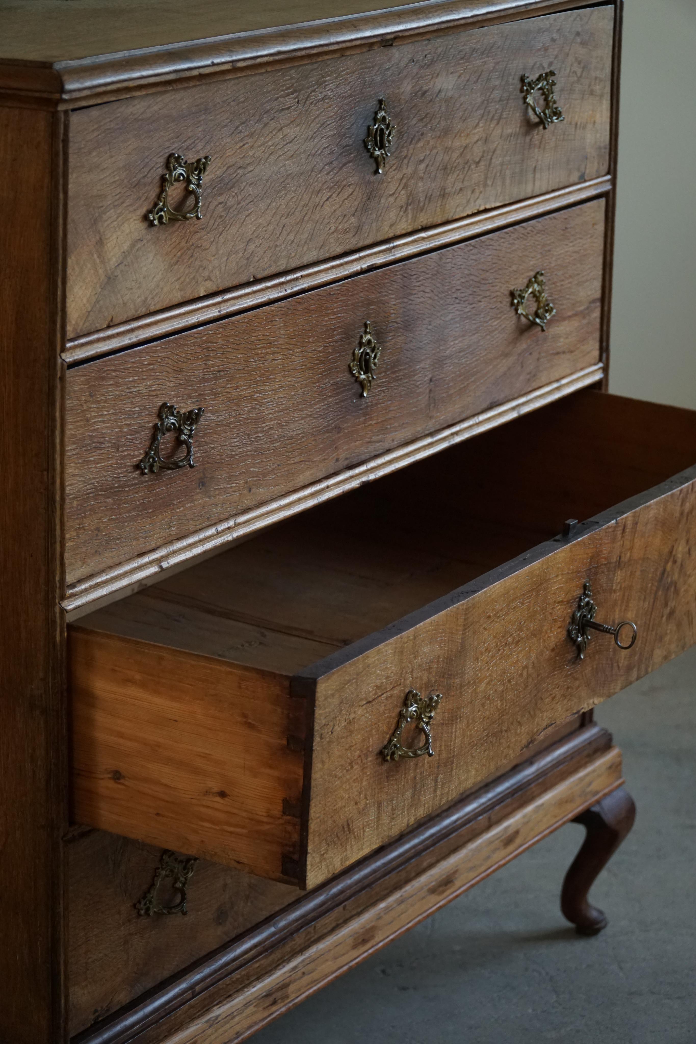 Antique Chest of Drawer, Made by a Danish Cabinetmaker, Late 18th Century 2