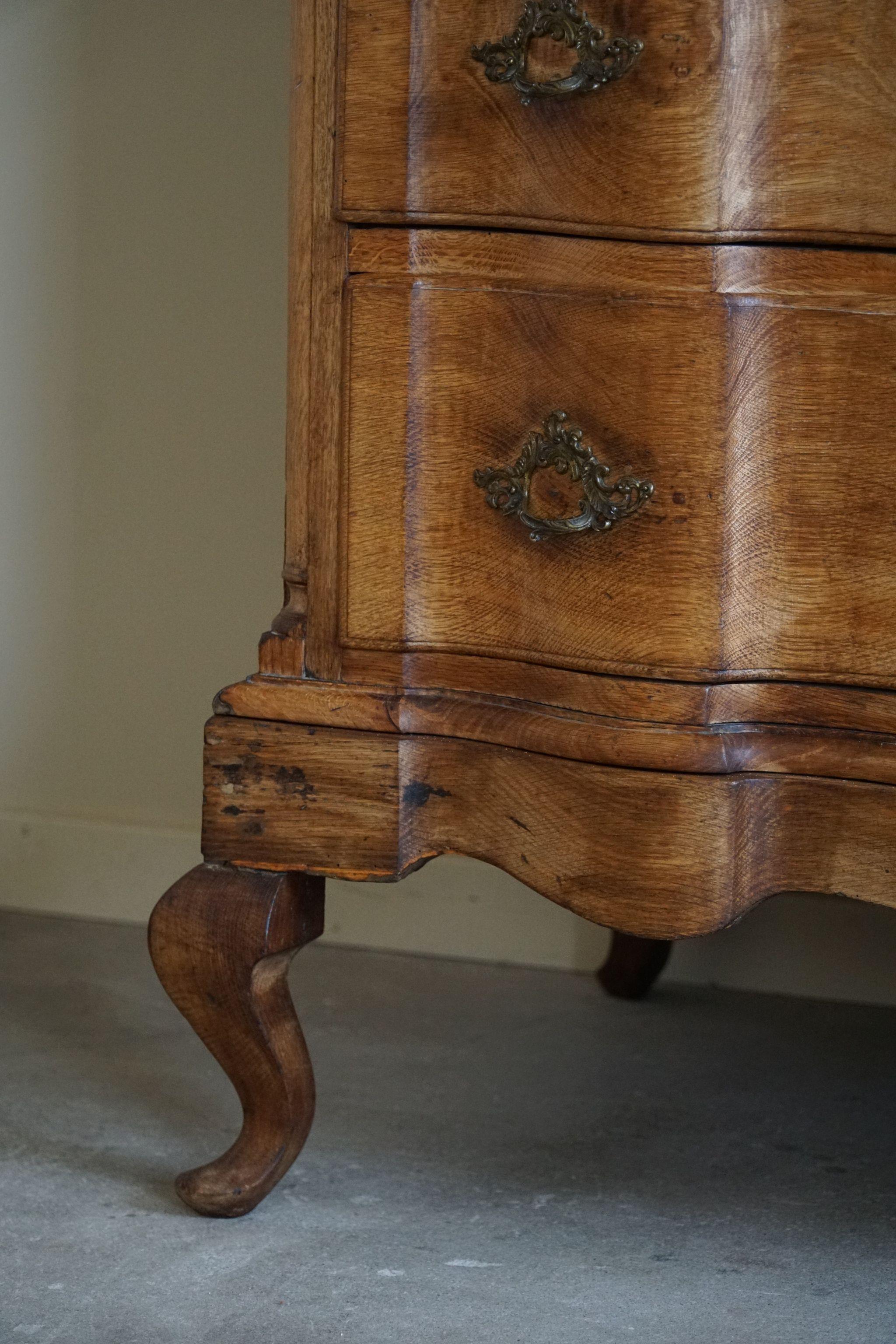 Antique Chest of Drawer, Made by a Danish Cabinetmaker, Late 18th Century For Sale 4