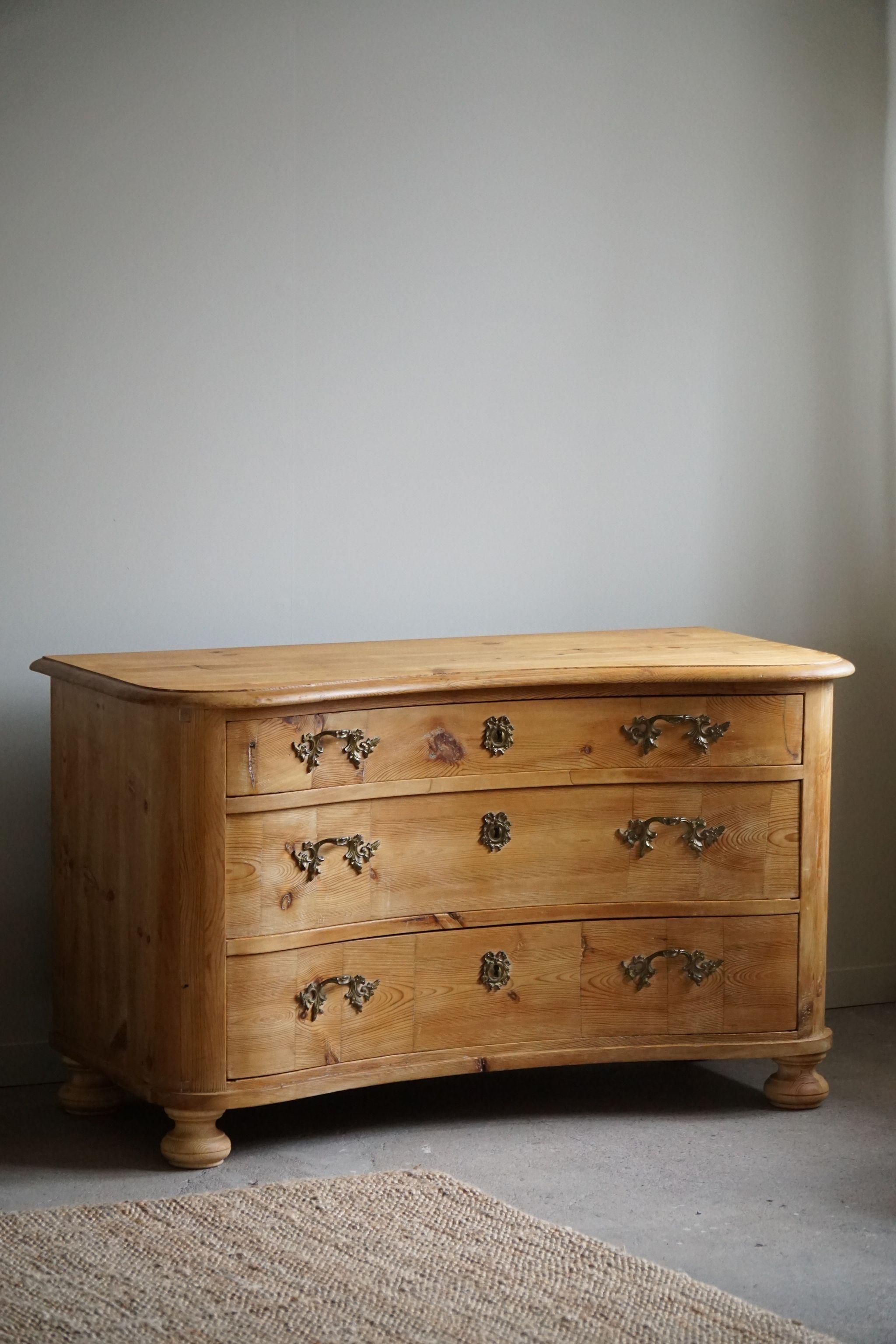 Antique Chest of Drawer, Made by a Danish Cabinetmaker, Late 19th Century For Sale 8