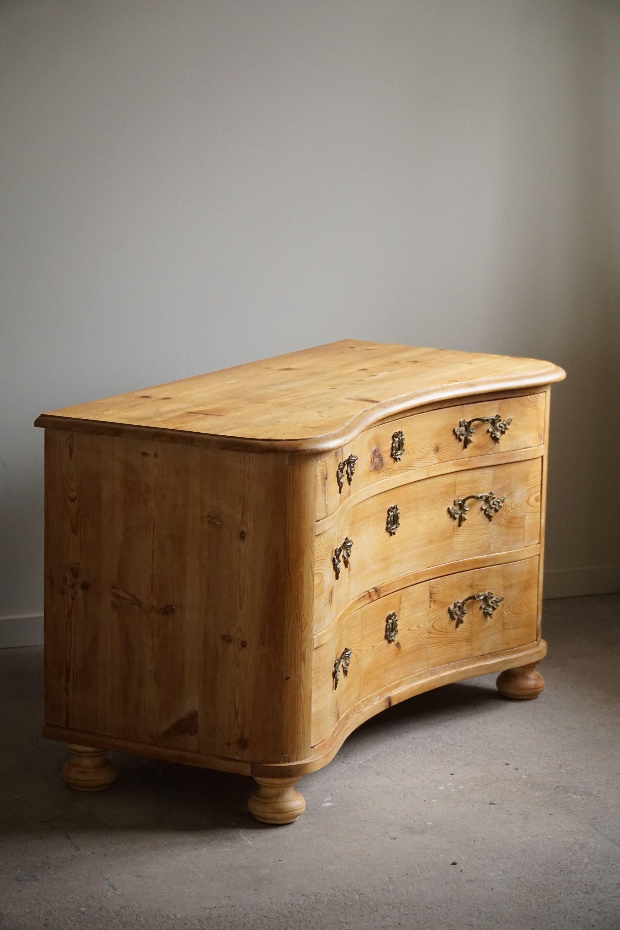 Antique Chest of Drawer, Made by a Danish Cabinetmaker, Late 19th Century For Sale 9