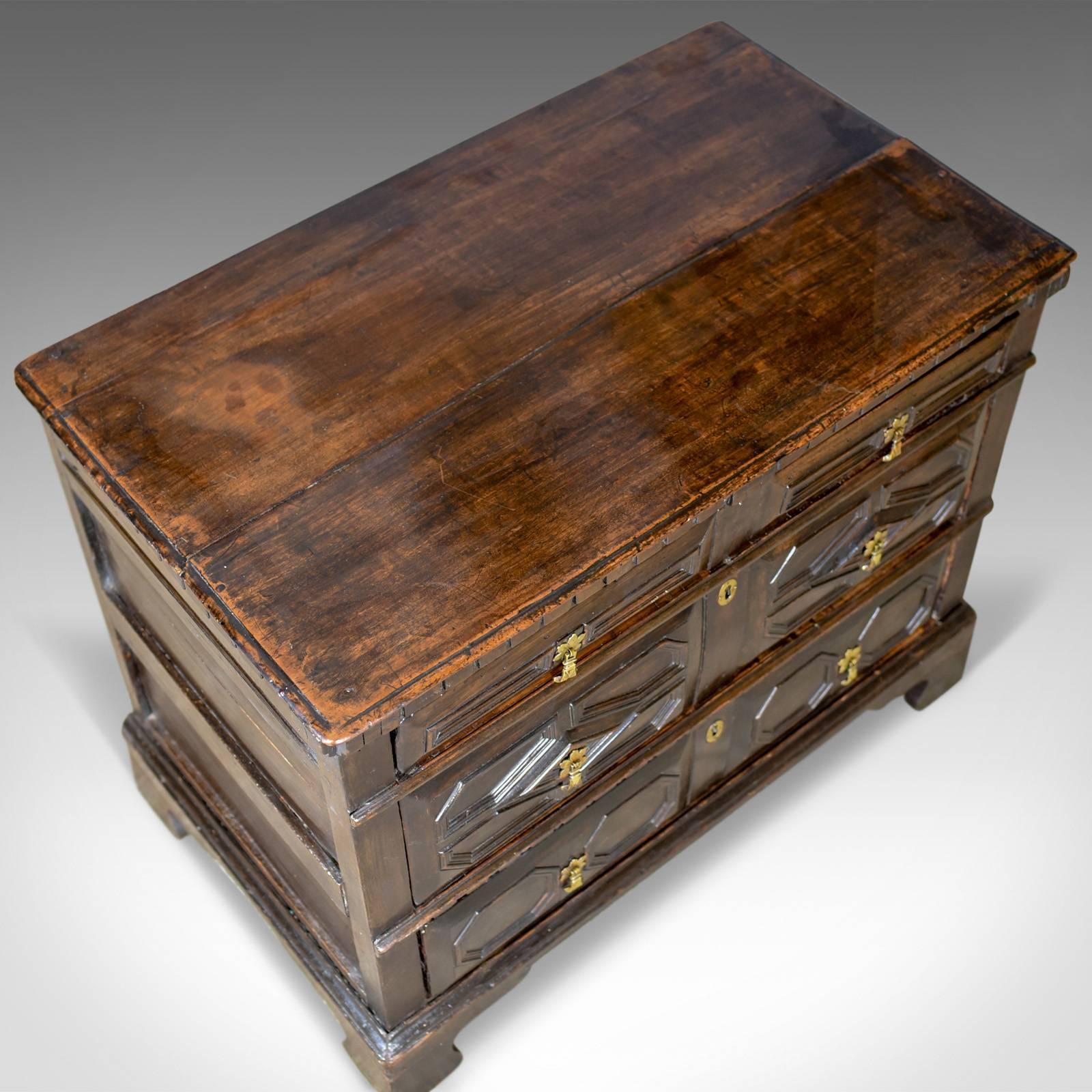 Antique Chest of Drawers, 17th Century and Later, English Oak, circa 1690 In Good Condition In Hele, Devon, GB