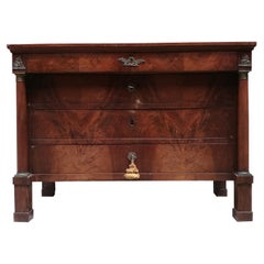 Italian antique wood chest of drawers, 1800s