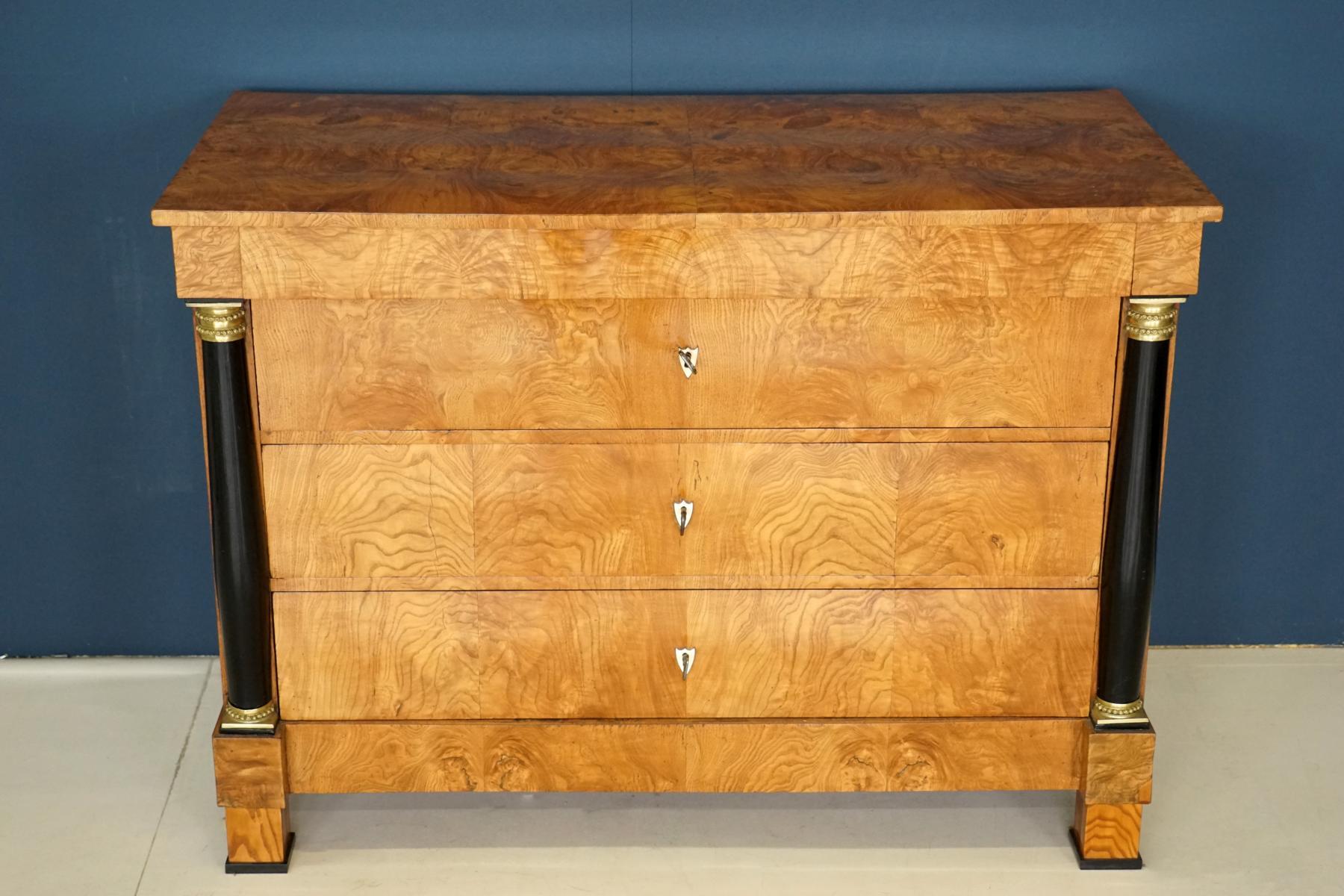 Antique Chest of Drawers, circa 1815, German Biedermeier, Restored 1
