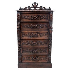 Antique chest of drawers, France, mid 19th century.