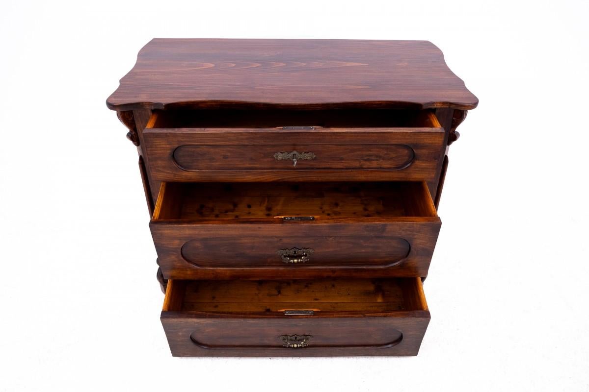 Commode ancienne du tournant des 19e et 20e siècles, Northern Bon état - En vente à Chorzów, PL