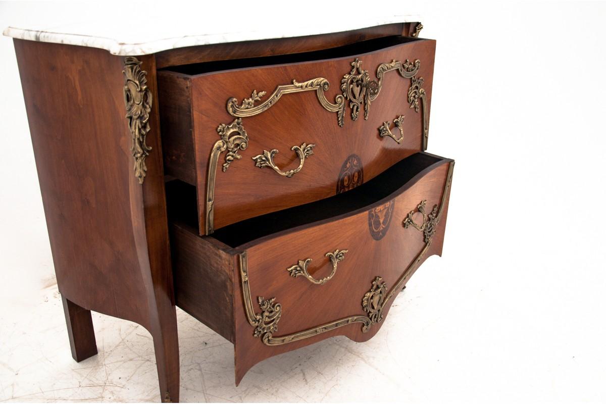Antique Chest of Drawers in Louis Phillipe after Renovation In Fair Condition In Chorzów, PL