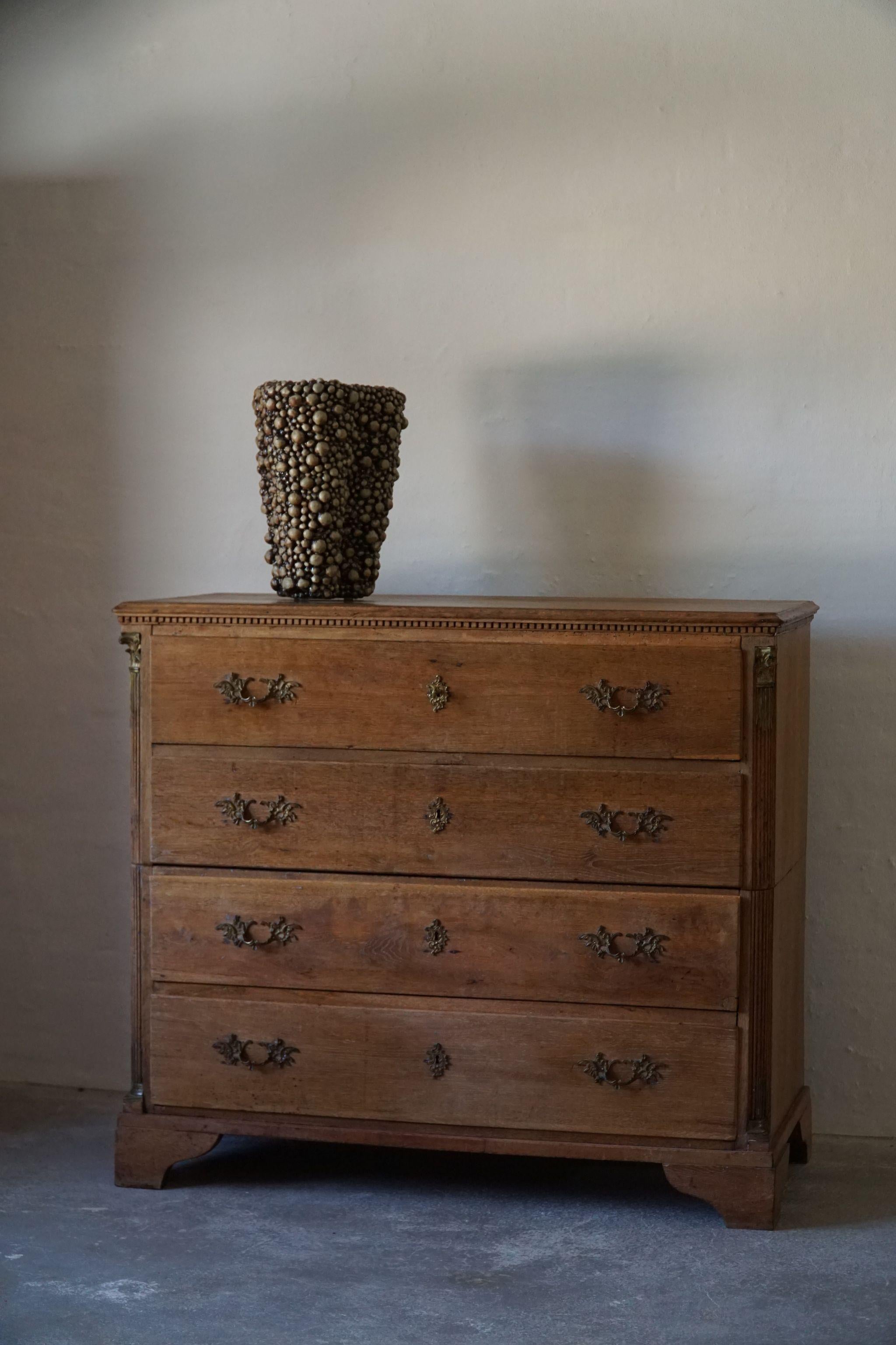 Antique Chest of Drawers in Oak, Made in Denmark, Mid-19th Century 6