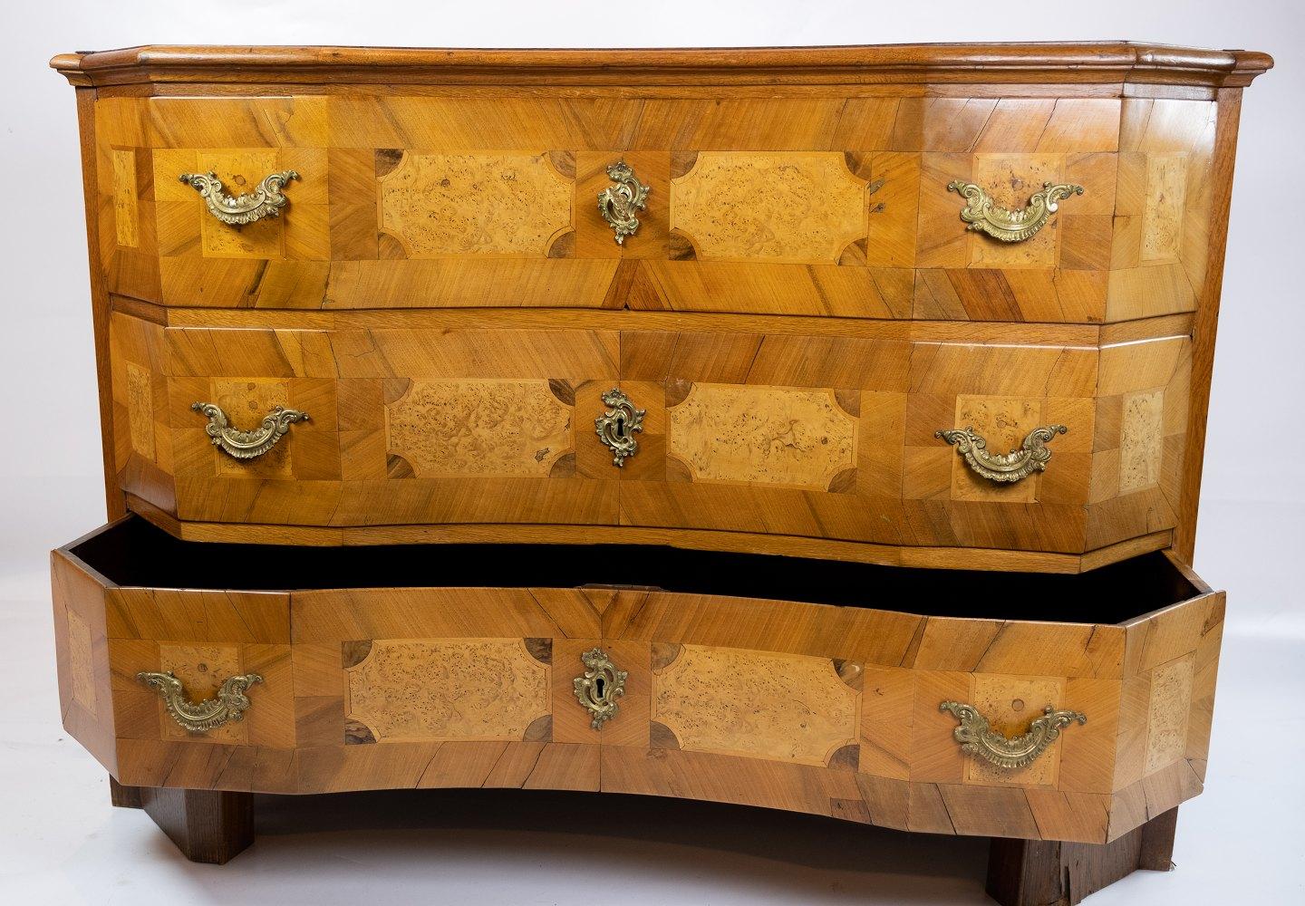 Antique Chest of Drawers in Walnut and Fruit Wood, 1780s 2