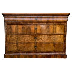 Antike Kommode Louis Philippe um 1850 Walnuss
