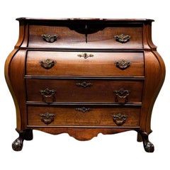 Commode ancienne  Pays-Bas 19e siècle  Néo-Baroque  Chêne massif