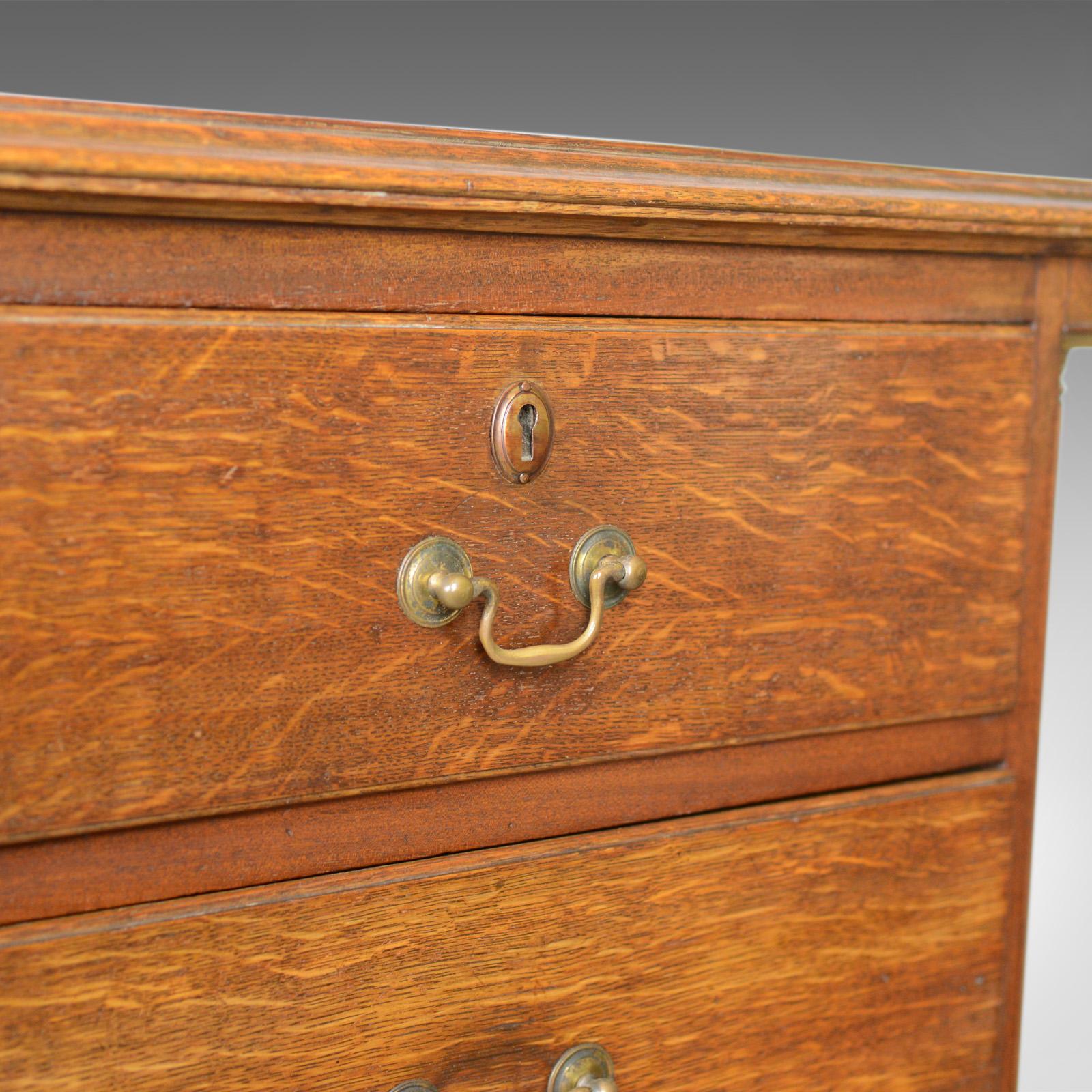 Antique Chest of Drawers, Oak, English, Georgian, Tallboy, 18th Century For Sale 1