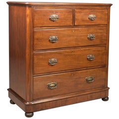 Antique Chest of Drawers, Victorian Mahogany, circa 1880