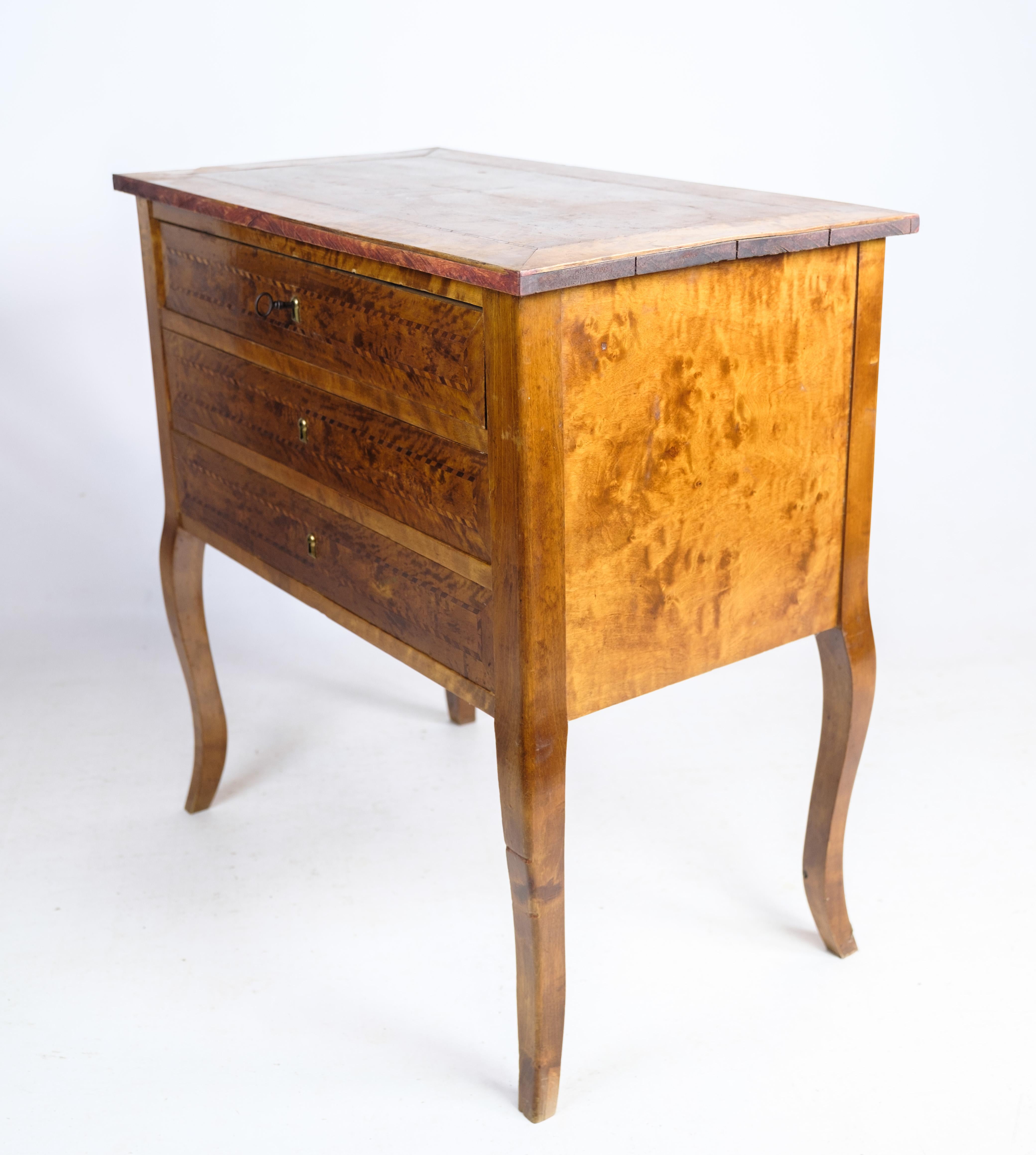 Antique Chest of Drawers, Walnut, Marquetry, 1920 3