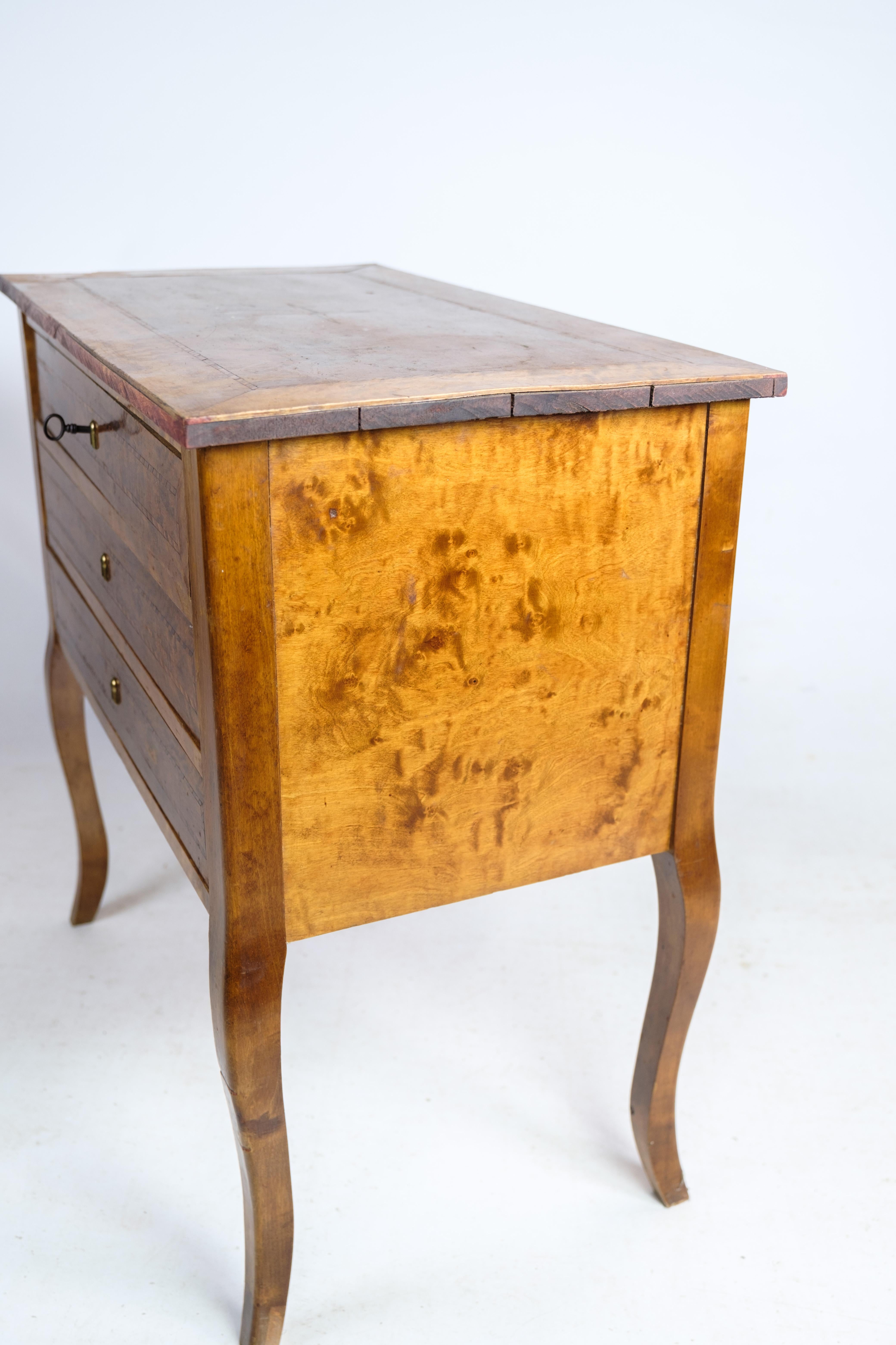 Antique Chest of Drawers, Walnut, Marquetry, 1920 4