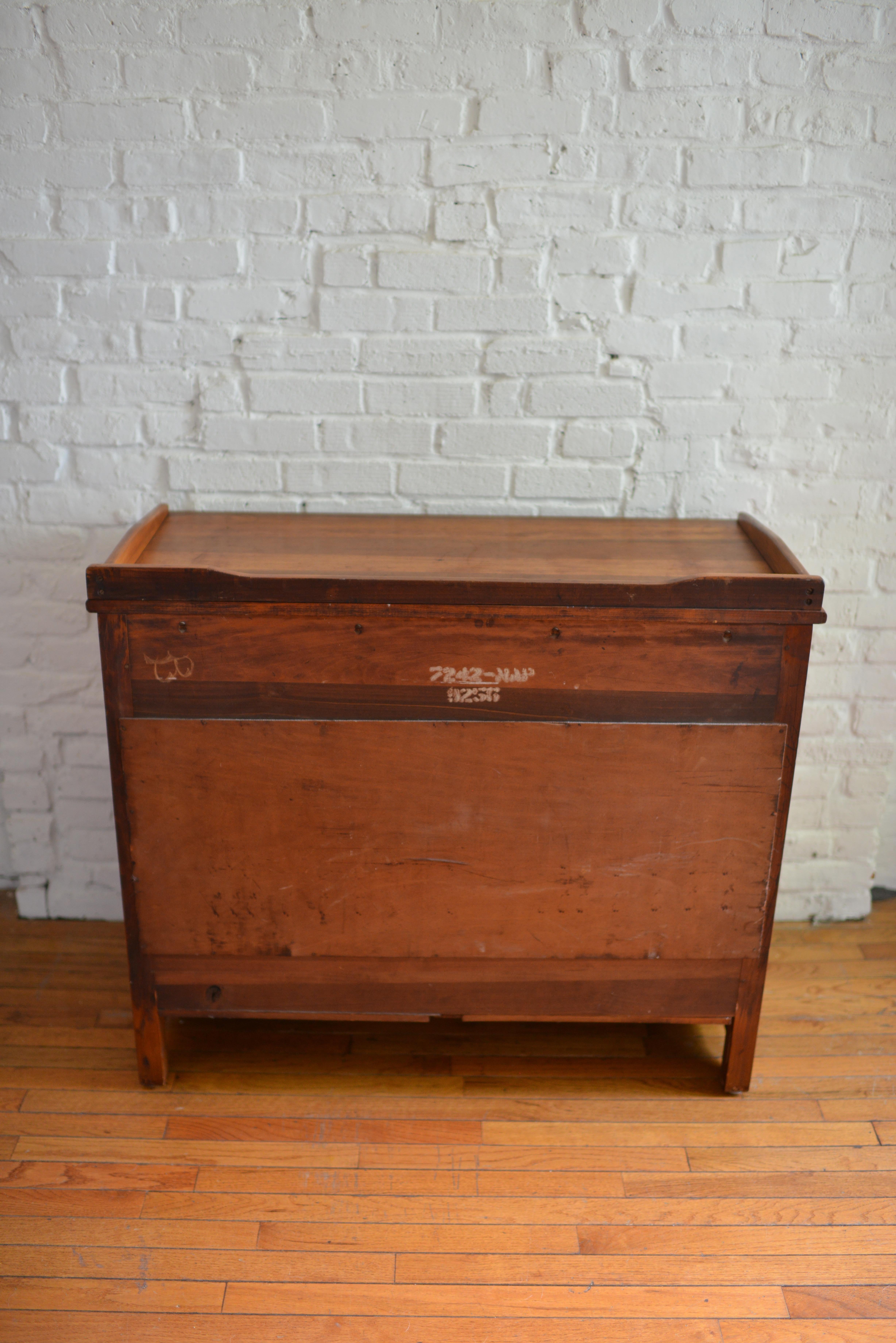 Antique Chest of Drawers with Cross Handle Pulls In Good Condition In Brooklyn, NY