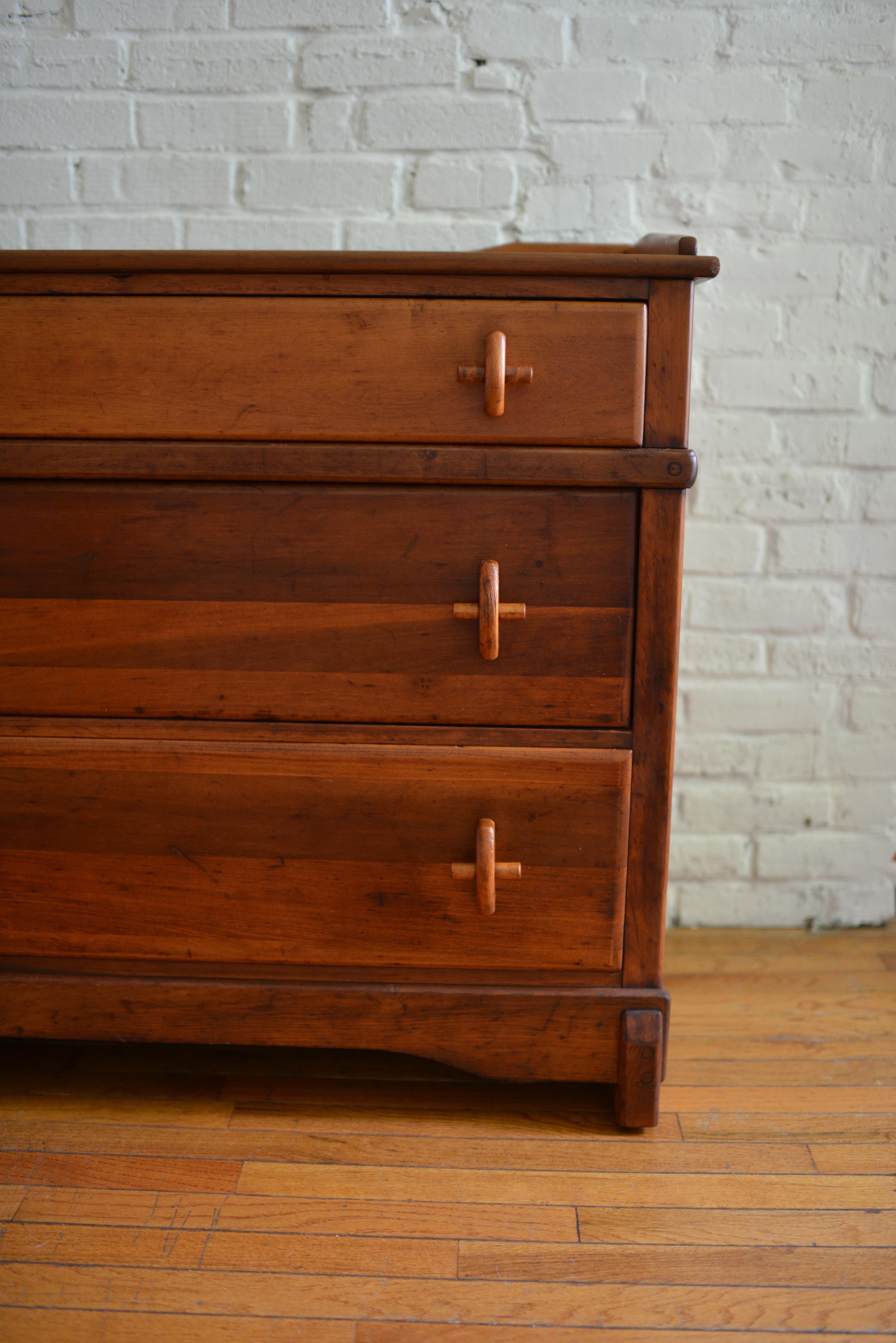 Antique Chest of Drawers with Cross Handle Pulls 2