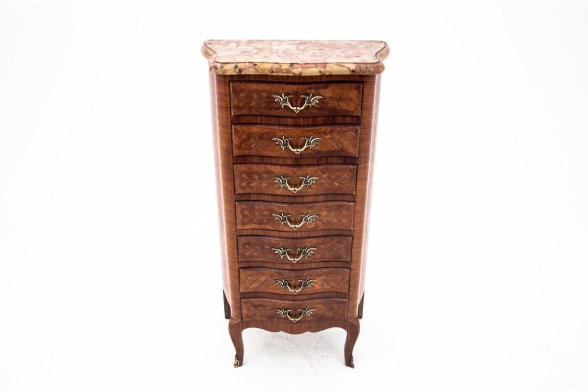 Antique Chest of Drawers with Intarsia, France, Early 20th Century 4