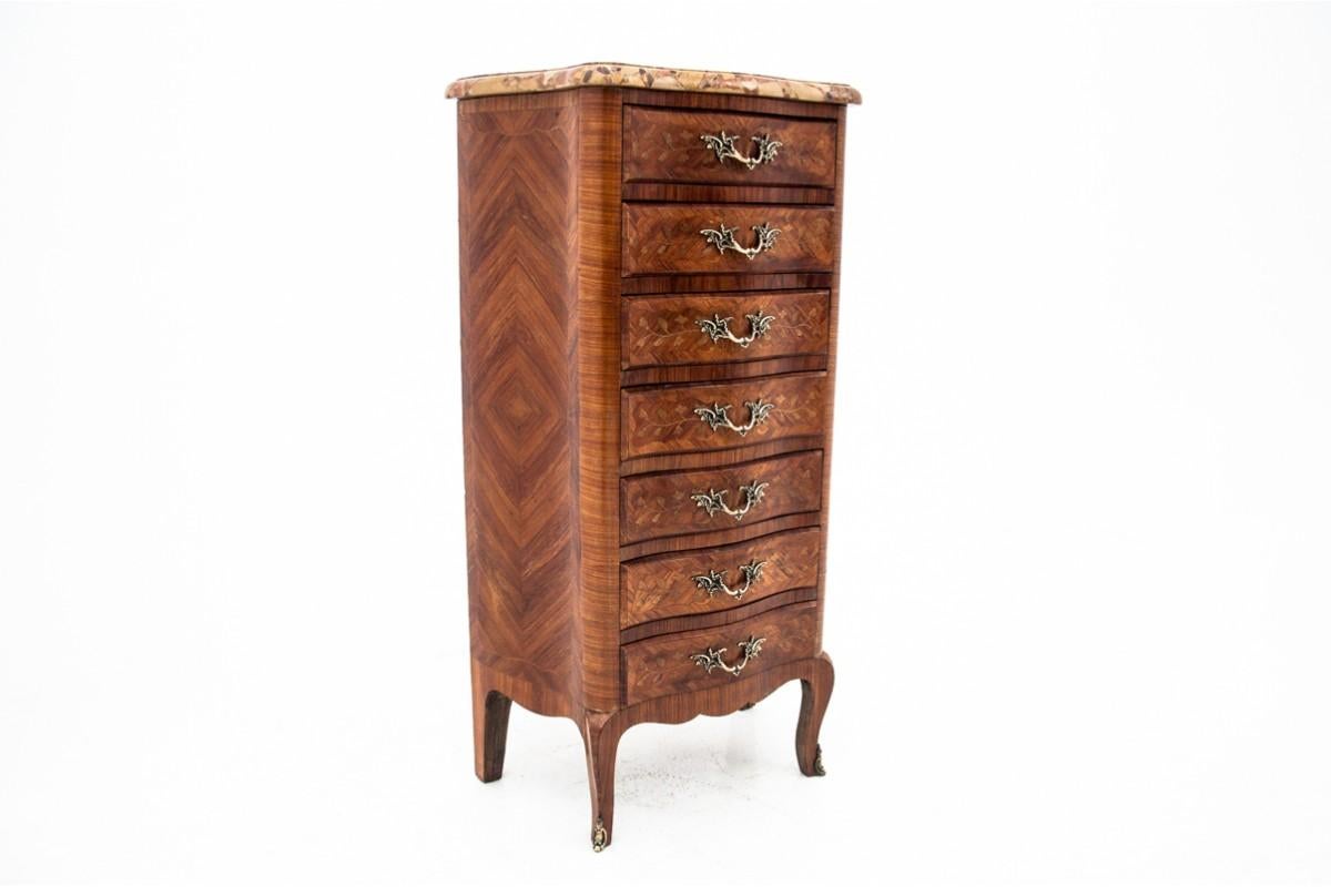 Antique Chest of Drawers with Intarsia, France, Early 20th Century 2