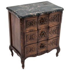 Antique Chest of Drawers with Marble Top