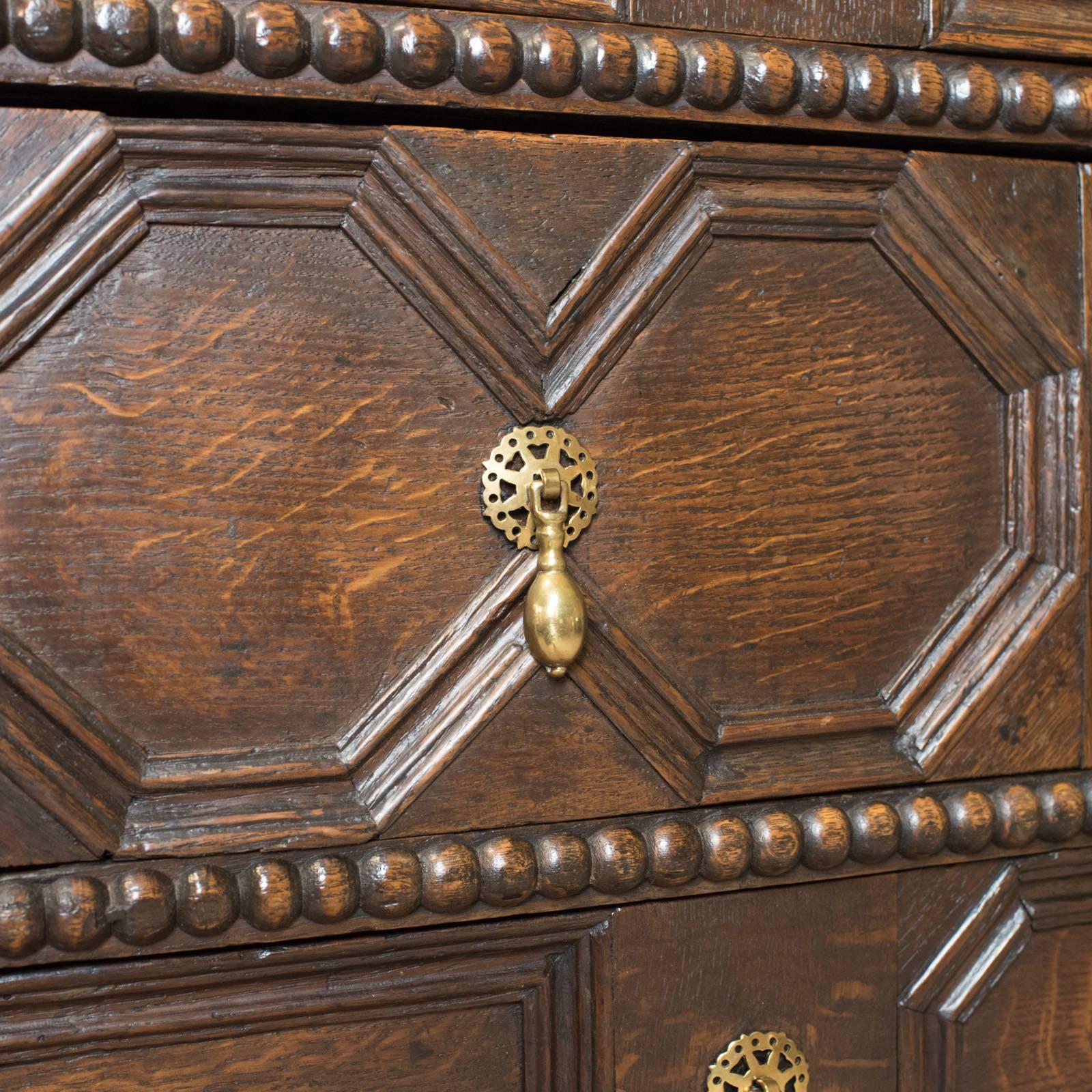 Antique Chest of Drawers, English, Oak, Late 17th Century, circa 1690 1