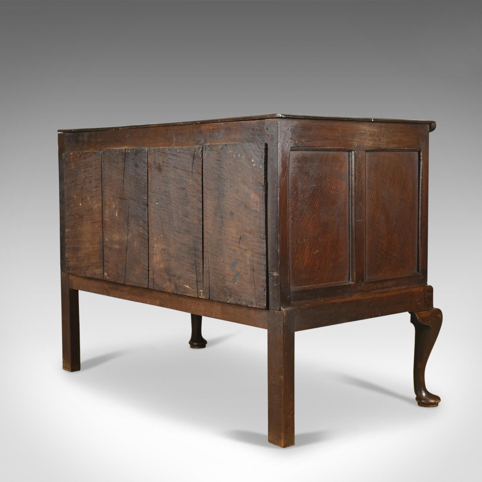 18th Century Antique Chest on Stand, English, Georgian, Oak, Chest of Drawers, circa 1720 For Sale