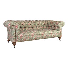 Used Chesterfield Settee, English, Textile, Upholstered, Sofa, Seating 2 to 3