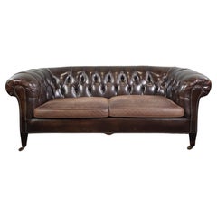 Antique Chesterfield Sofa Full of Allure, 2.5 Seater