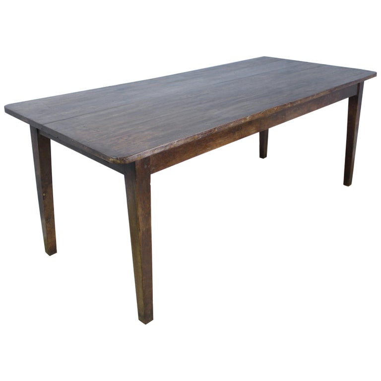 Antique Chestnut Farm Table For Sale