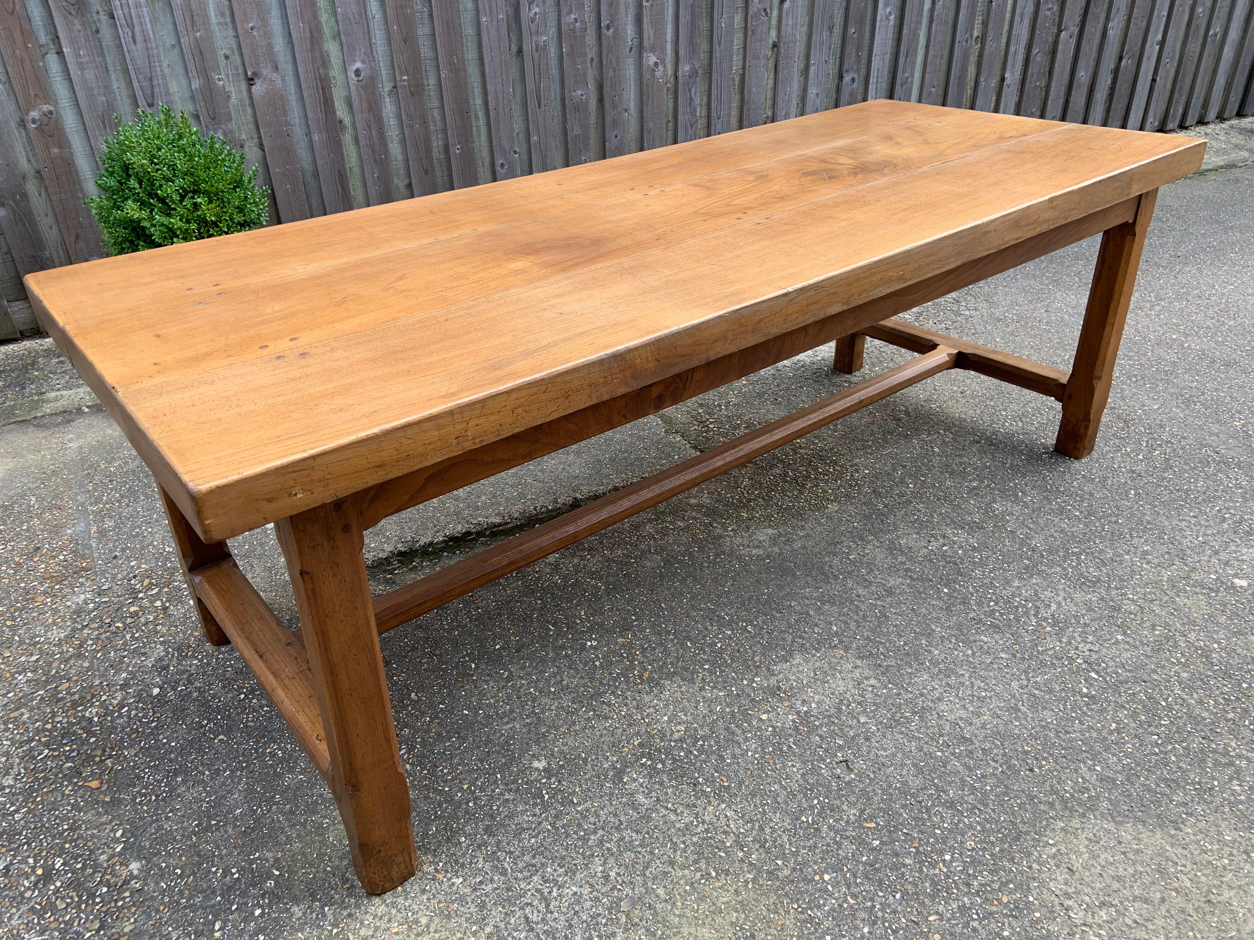 French Antique Chestnut Farmhouse Table