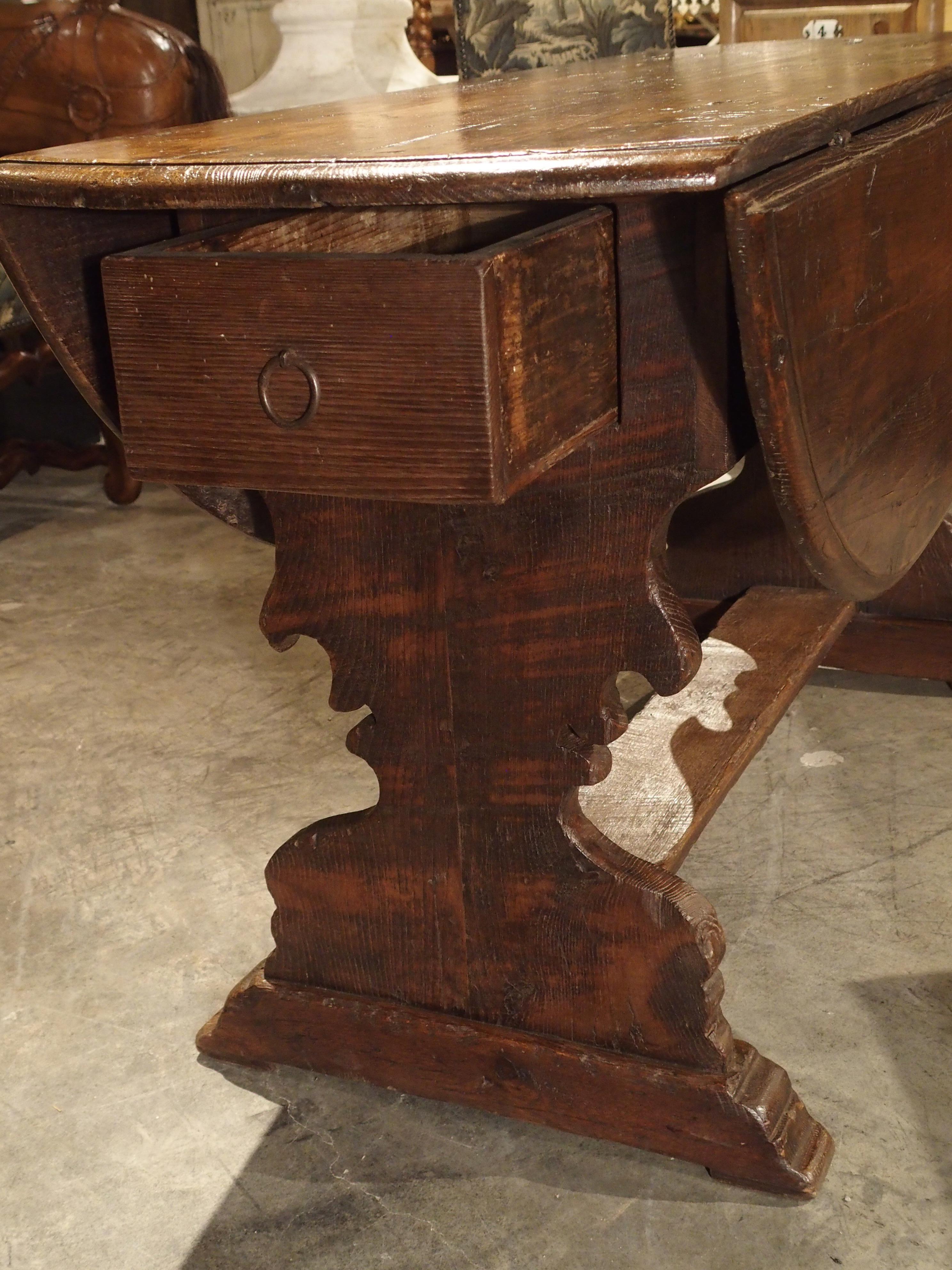 antique drop leaf table value