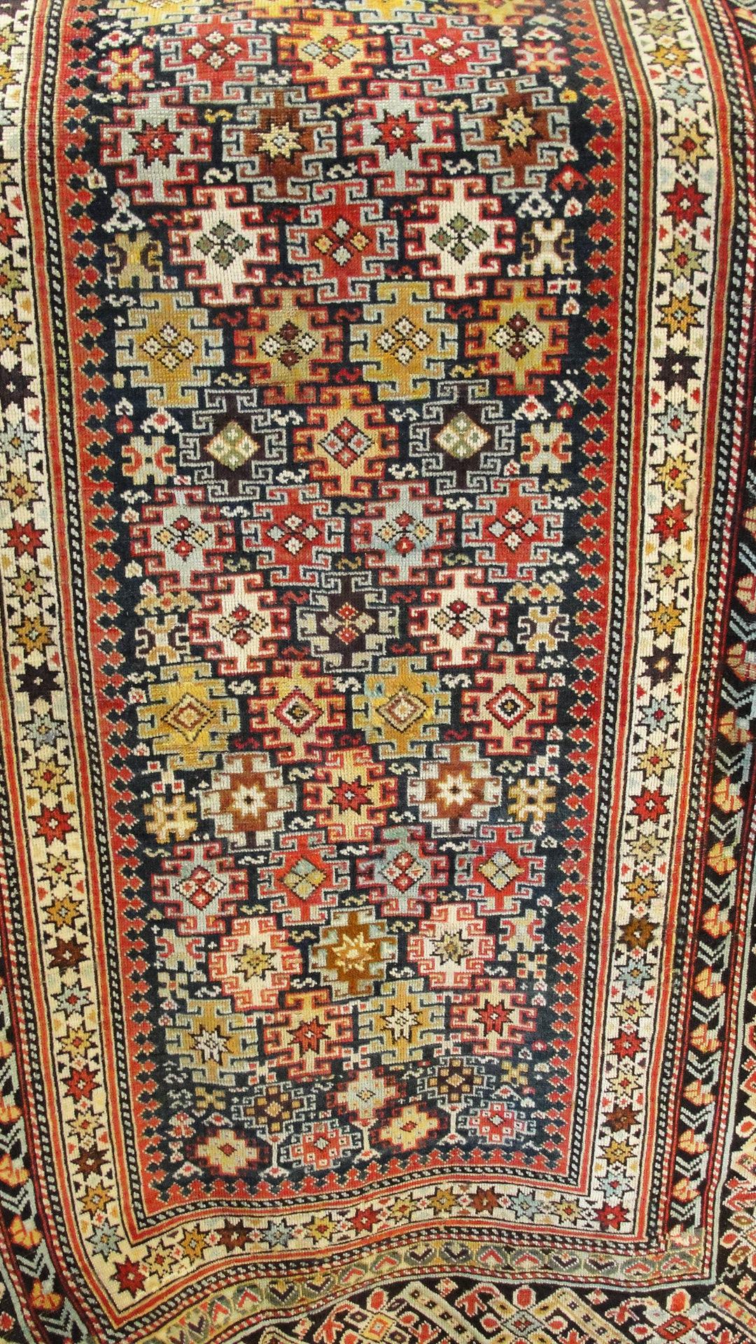 Antique Chichi Caucasian Rug, 3'2