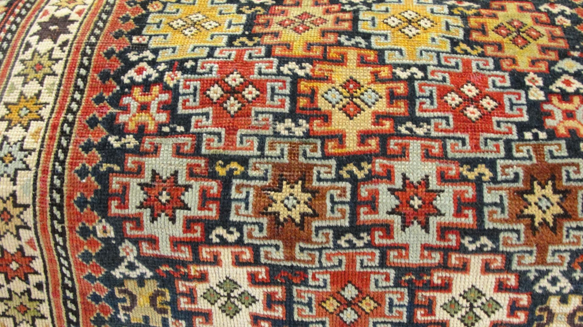 Antique Chichi Caucasian Rug, 3'2
