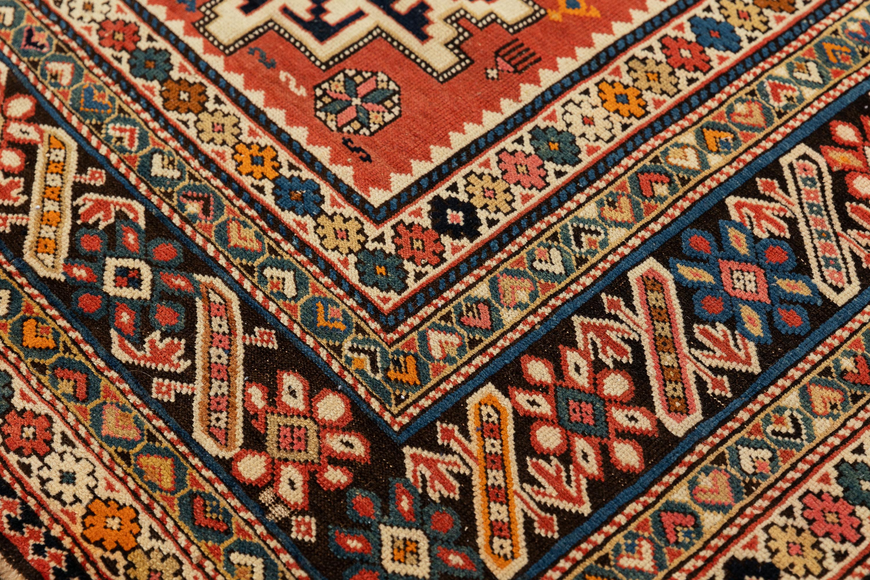 Caucasian Antique Chichi, Kuba Rug For Sale