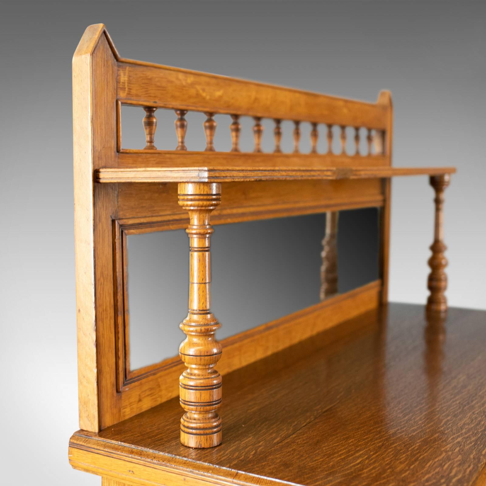 Antique Chiffonier Sideboard, English, Oak, Buffet or Cabinet, circa 1880 2