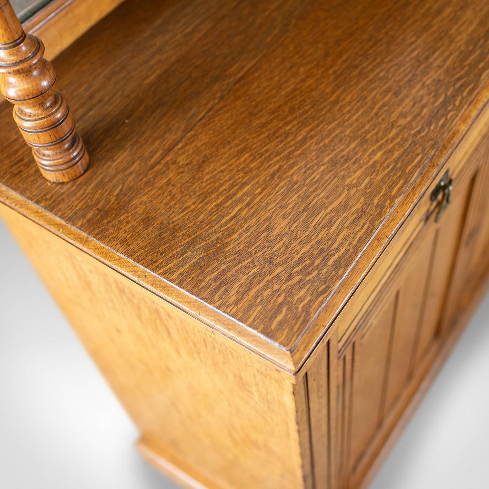 Antique Chiffonier Sideboard, English, Oak, Buffet or Cabinet, circa 1880 3