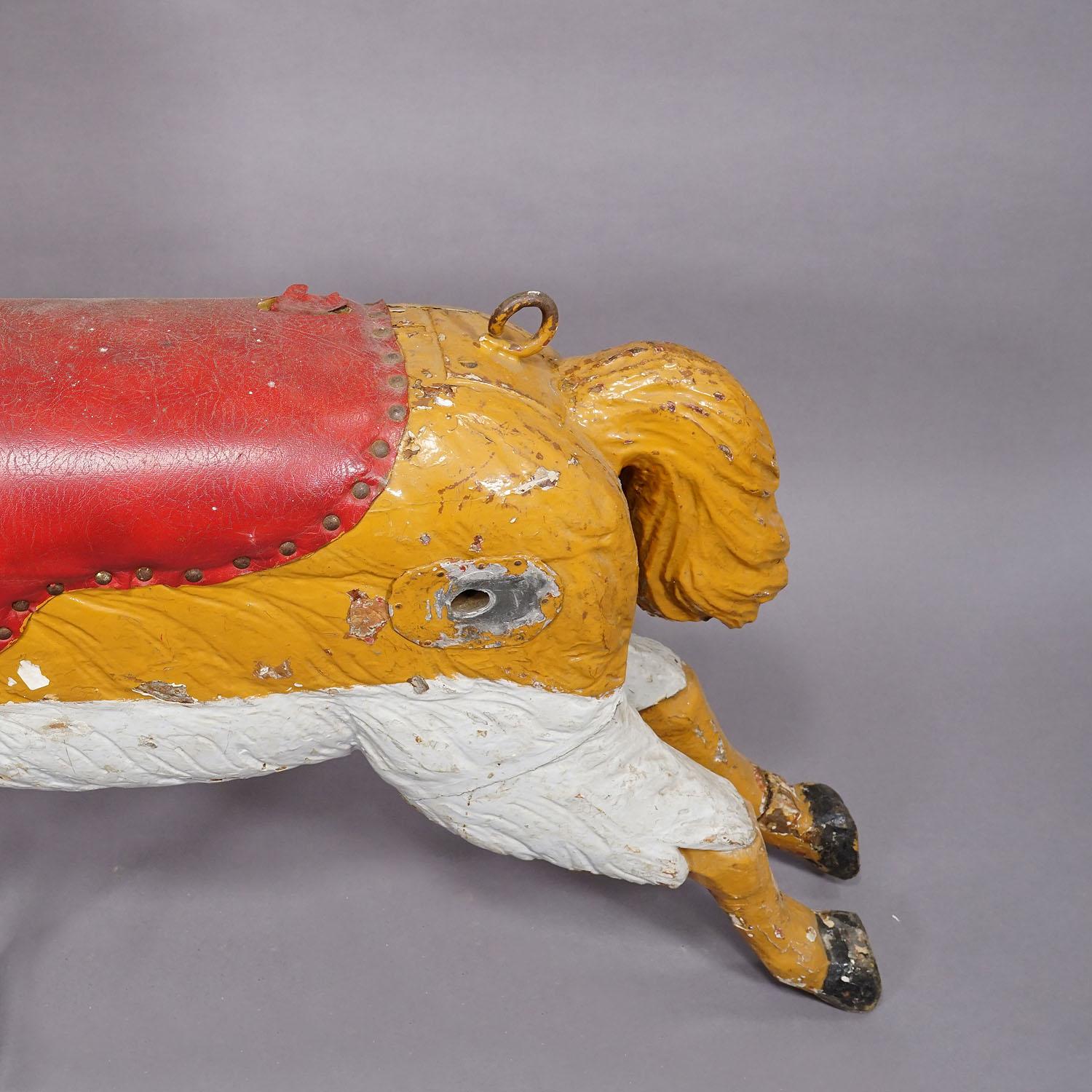 Antico carosello di bambini con scultura di lama, Germania, fine XIX secolo in vendita 1