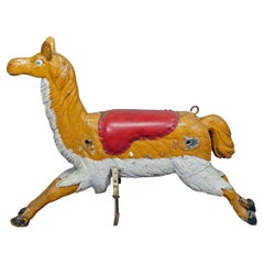 Antique Children Carousel Lama Sculpture, Germany late 19th Century