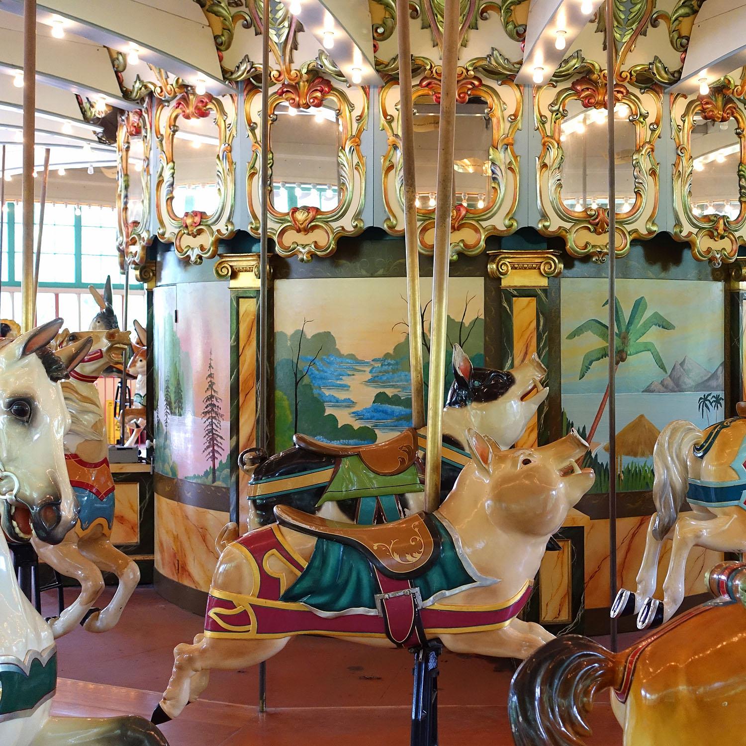 Antique Children Carousel Pig, Germany ca. 1920s For Sale 4