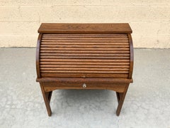 Antique Children's Oak Roll Top Desk